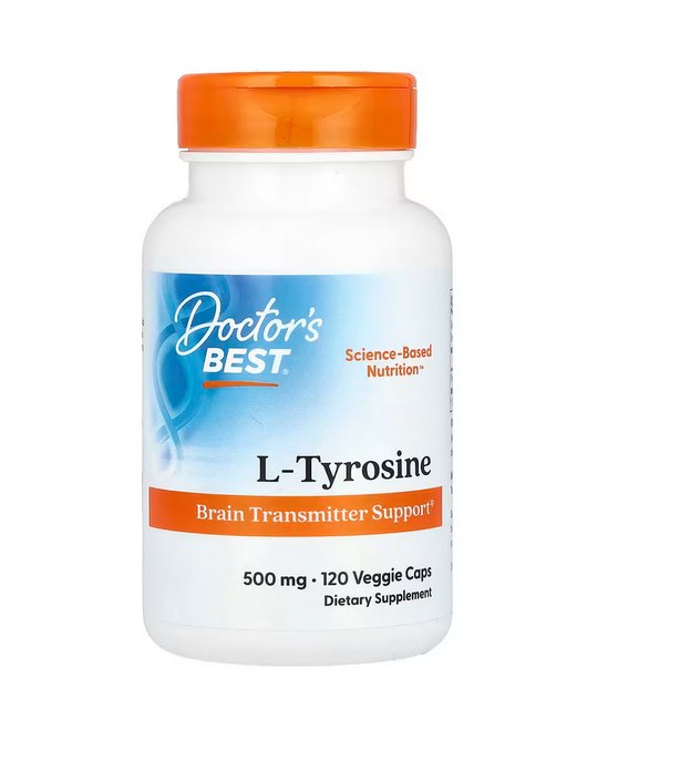 DOCTOR'S BEST L-türosiin 120 kapslit