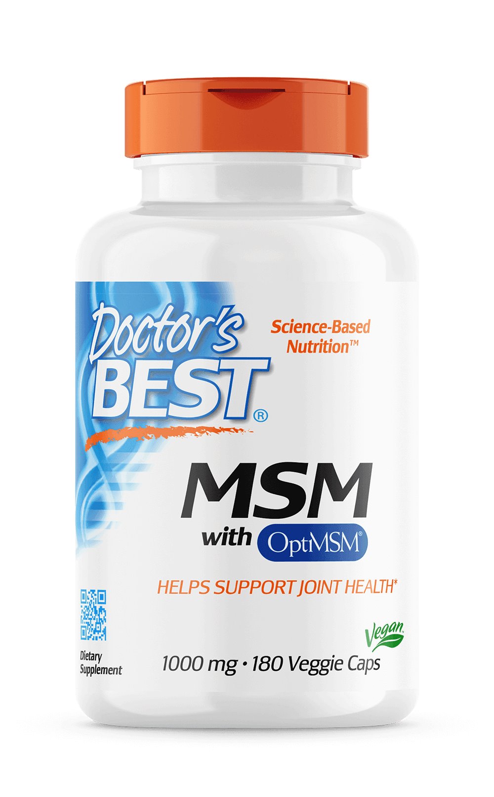 Doctor's Best MSM koos OptiMSM vegan 180 kapslit