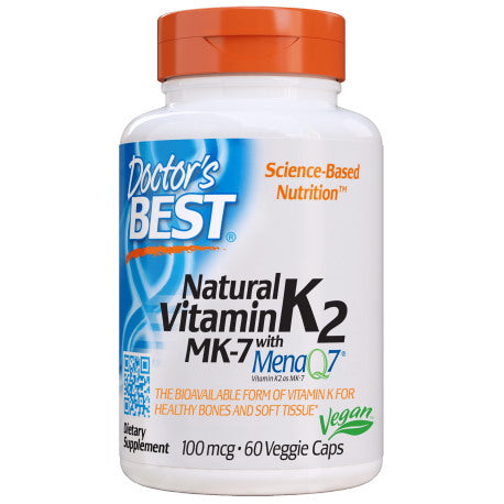 DOCTOR'S BEST vitamiin K2 MK7 100 mcg 60 kapslit