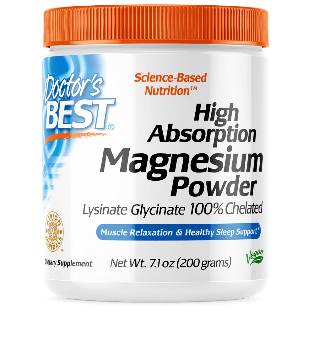 DOCTOR'S BEST kõrge imendumisega magneesiumipulber - magneesium 200 g