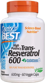 DOCTOR'S BEST trans-resveratrool 600 mg 60 kapslit