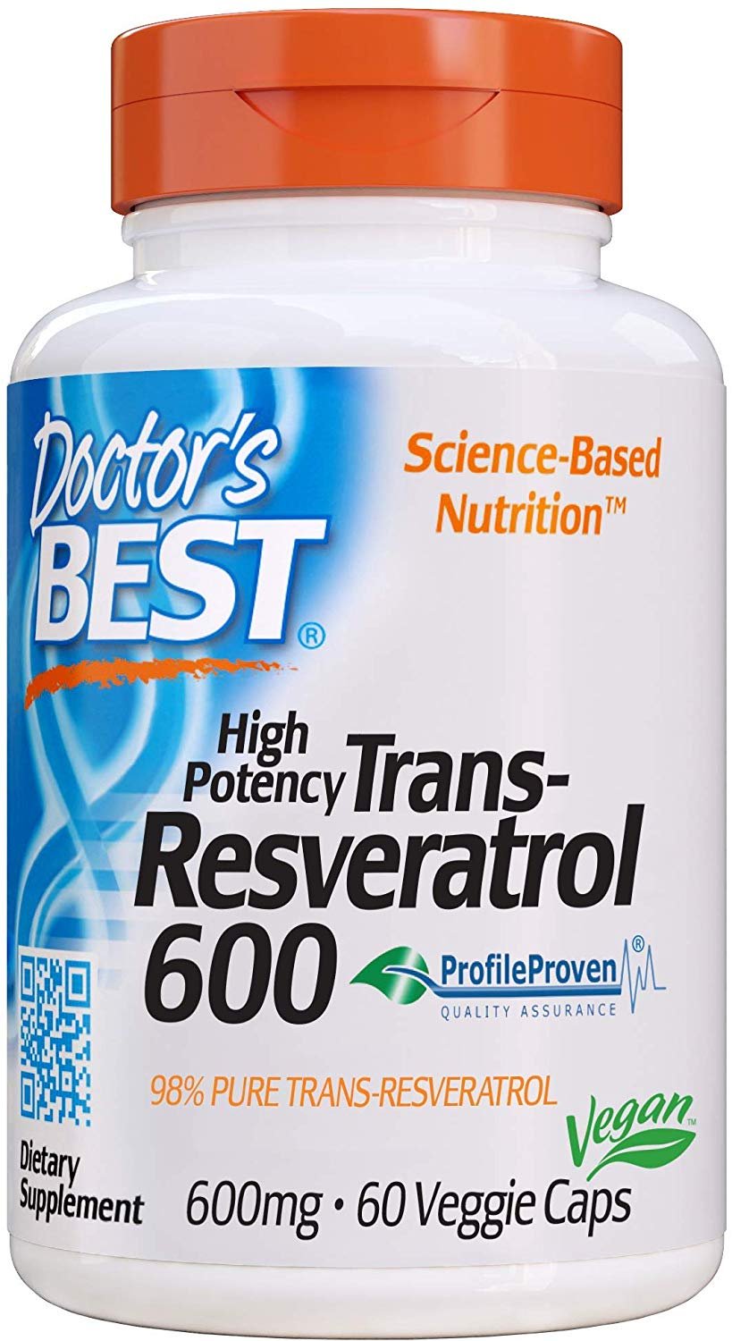 DOCTOR'S BEST trans-resveratrool 600 mg 60 kapslit