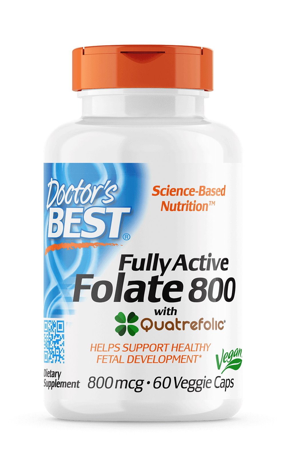DOCTOR'S BEST Folian Quatrefolic 800 mcg 60 kapslit