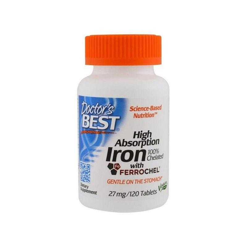 DOCTOR'S BEST raud 27 mg – raud 120 tabletti