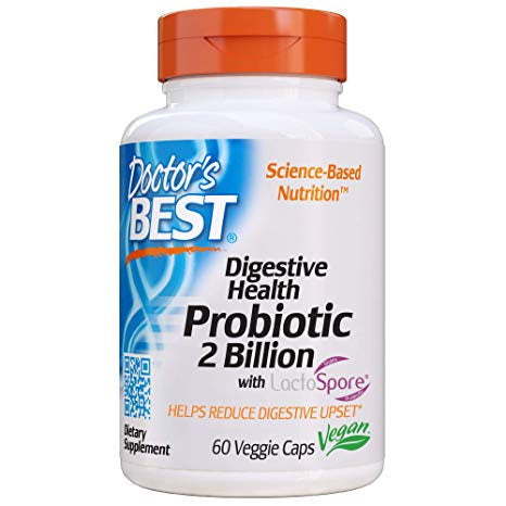Doctor's Best seede tervise probiootikum LactoSpore'iga – probiootikum 2 miljardit CFU 60 kapslit