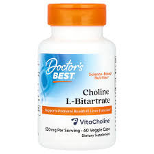 DOCTOR'S BEST koliini L-bitartraat 60 kapslit
