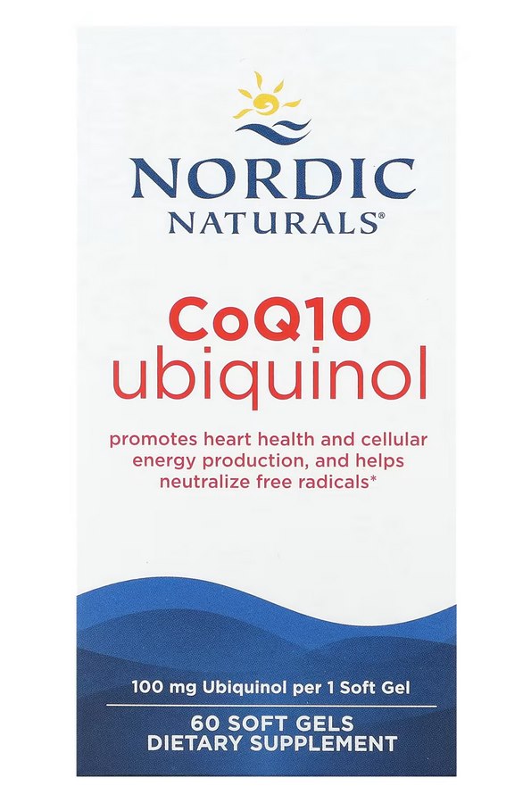 NORDIC NATURALS koensüüm CoQ10 ubikinool 60 kapslit