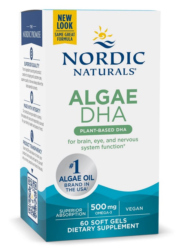 NORDIC NATURALS vetikate DHA Omega 3 60 kapslit