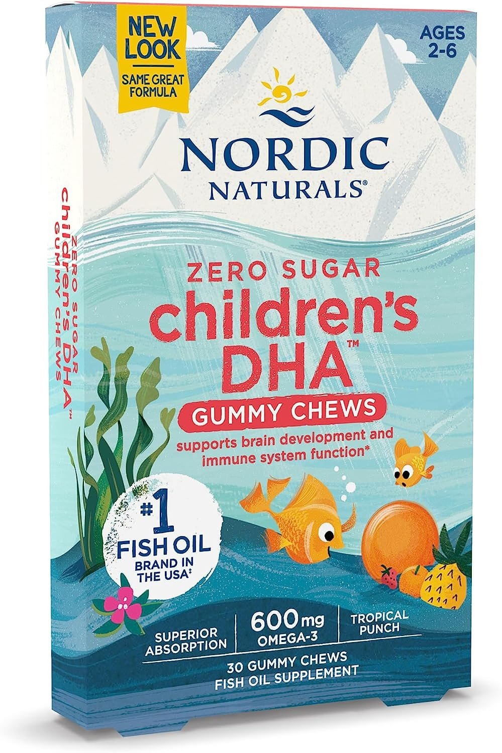 NORDIC NATURALS Laste DHA kummikommid 30 tk