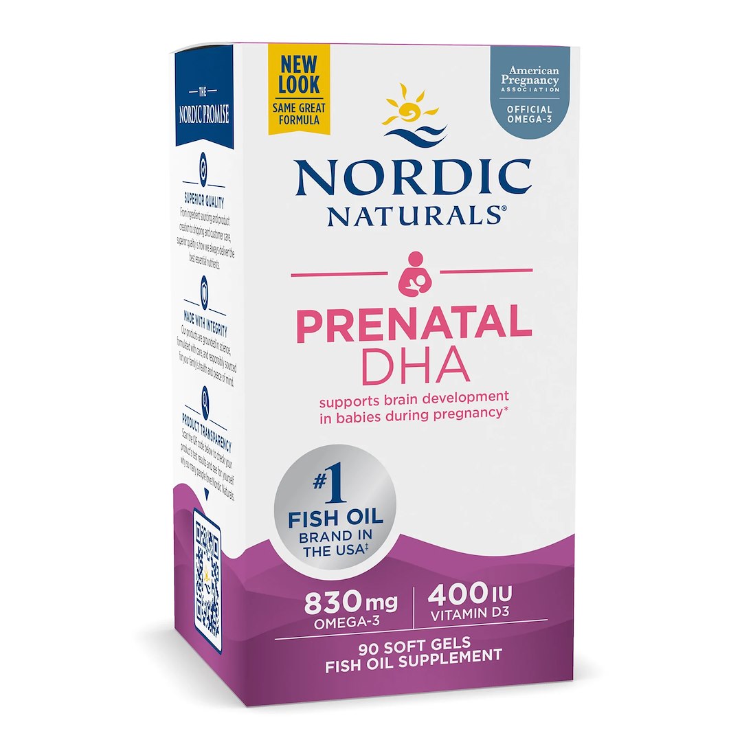 NORDIC NATURALS Prenatal DHA - maitsev 90 kapslit