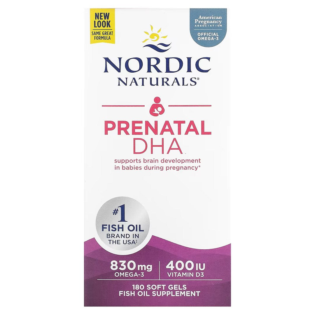 NORDIC NATURALS Prenatal DHA - maitseta 180 kapslit