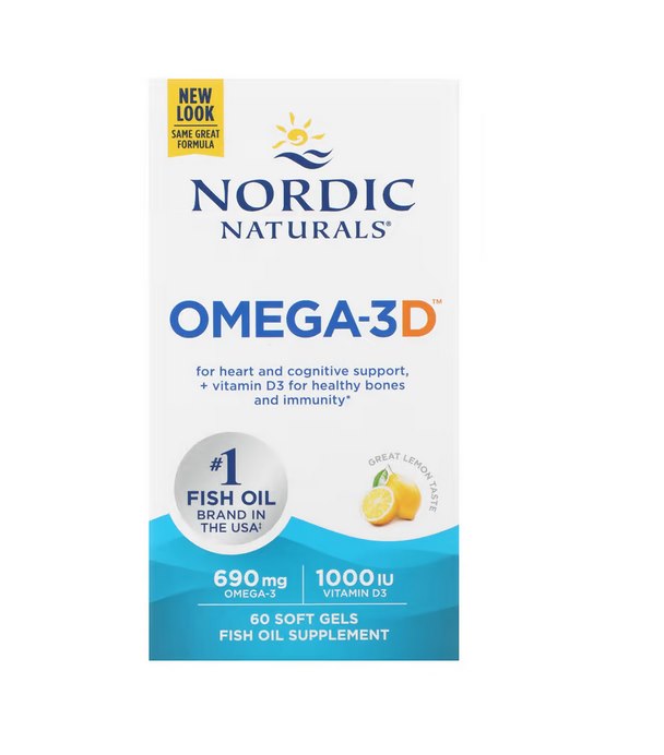 NORDIC NATURALS Omega-3D 60 kapslit