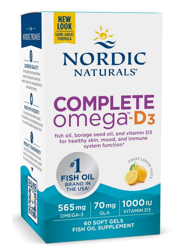 NORDIC NATURALS Complete Omega-D3 60 kapslit