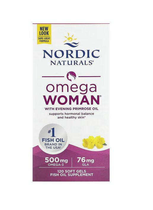 NORDIC NATURALS Omega Woman 120 kapslit