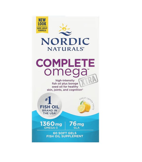 NORDIC NATURALS Complete Omega Xtra 60 kapslit