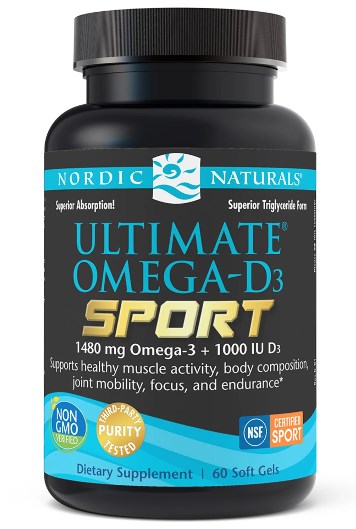 NORDIC NATURALS Ultimate Omega-D3 Sport 60 kapslit