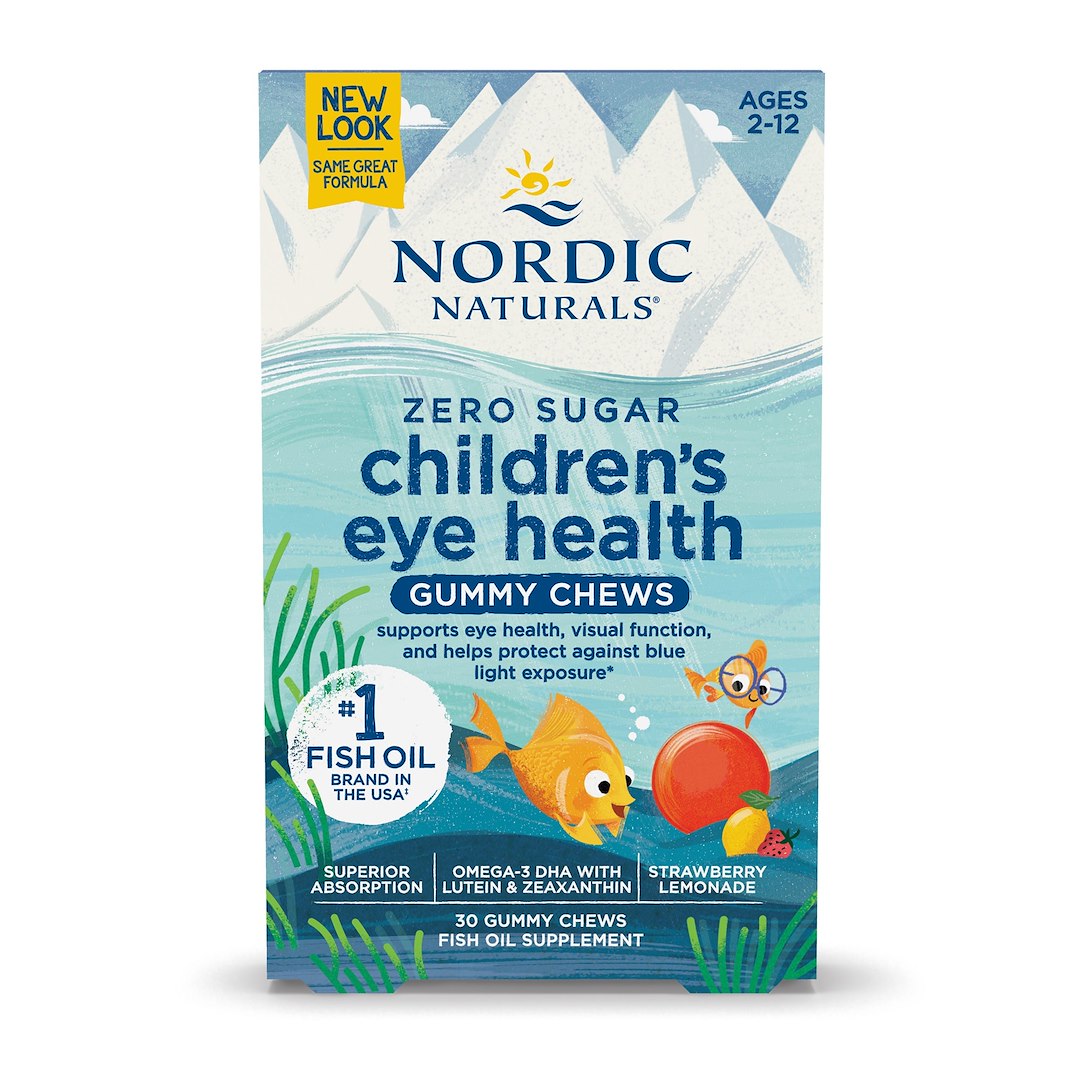 NORDIC NATURALS Laste silmatervise kummikommid, 30 kummikommi