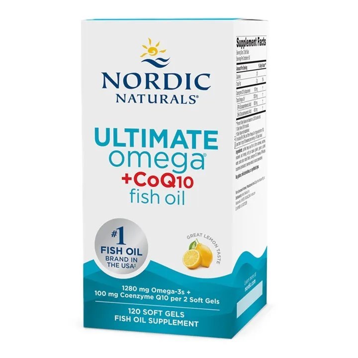 Nordic Naturals Ultimate Omega + CoQ10 1280 mg 120 kapslit
