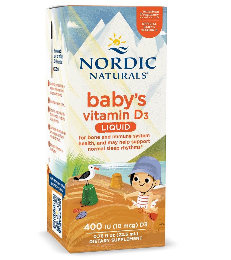 NORDIC NATURALS imikute D3-vitamiin 400 RÜ 22,5 ml