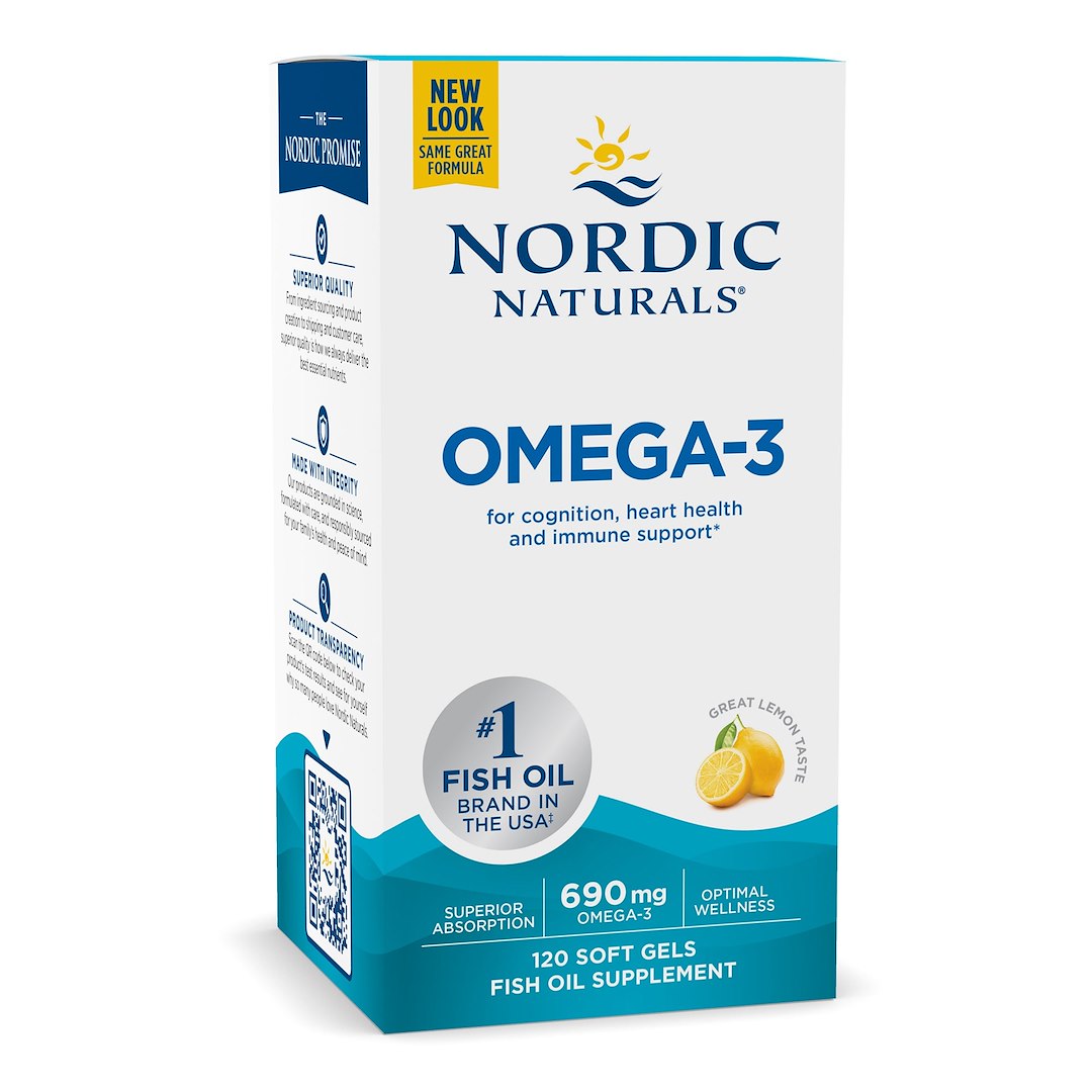 NORDIC NATURALS Omega-3, sidrunimaitseline, 120 kapslit