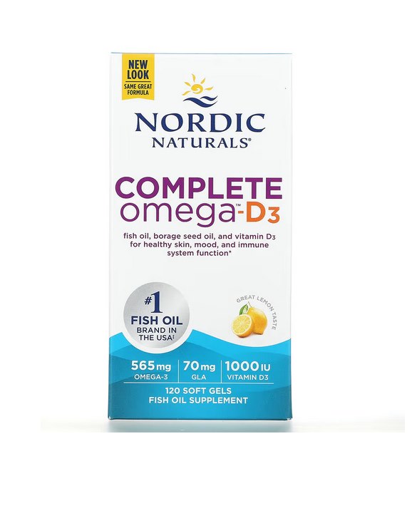 NORDIC NATURALS Complete Omega-D3 120 kapslit