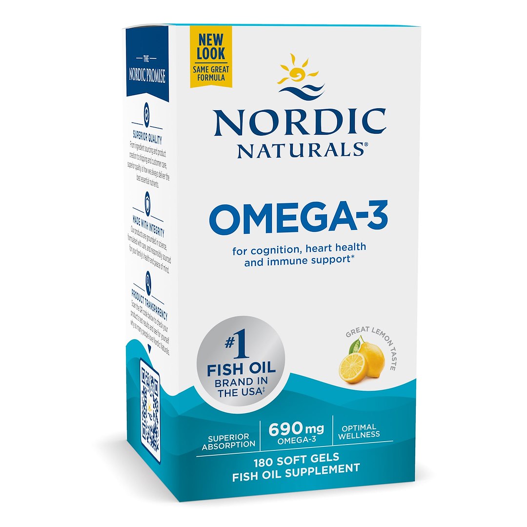 NORDIC NATURALS Omega-3, sidrunimaitseline 180 kapslit