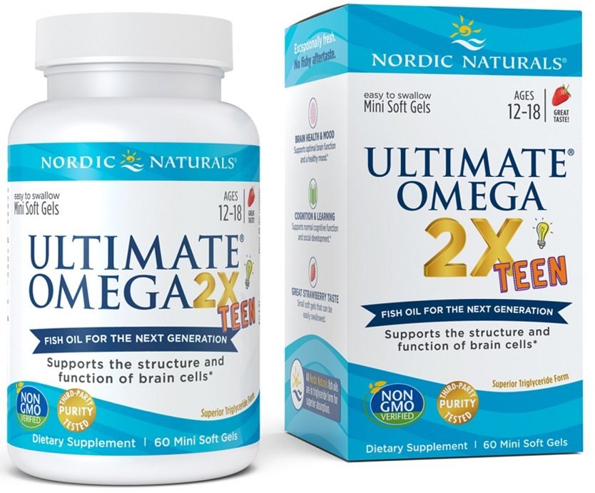 Nordic Naturals Ultimate Omega Teen oomega-3, 60 kapslit