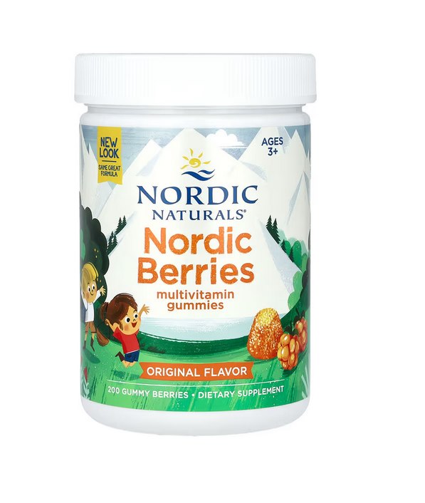 NORDIC NATURALS Nordic Berries originaalmaitse 200 närimiskommi