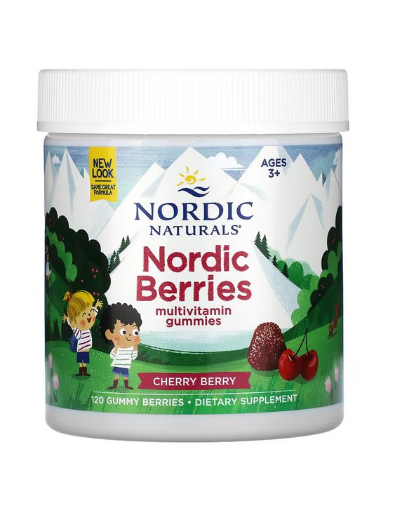 NORDIC NATURALS Nordic Berries kirsi- ja marjamaitselised närimistabletid 120 tk