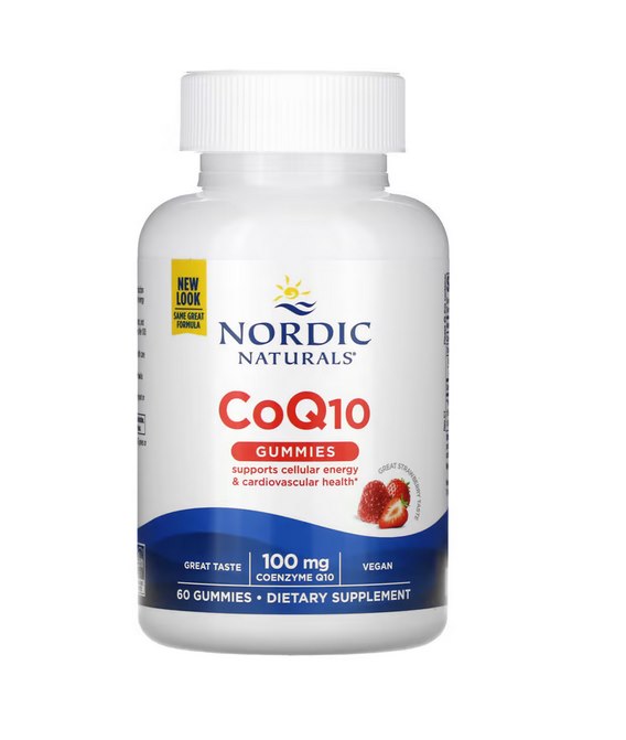 NORDIC NATURALS CoQ10 kummikommid – koensüüm Q10 100 mg 60 kummikommi