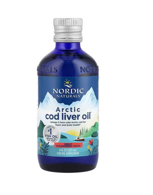 NORDIC NATURALS Arktika tursamaksaõli maasikamaitseline 237 ml
