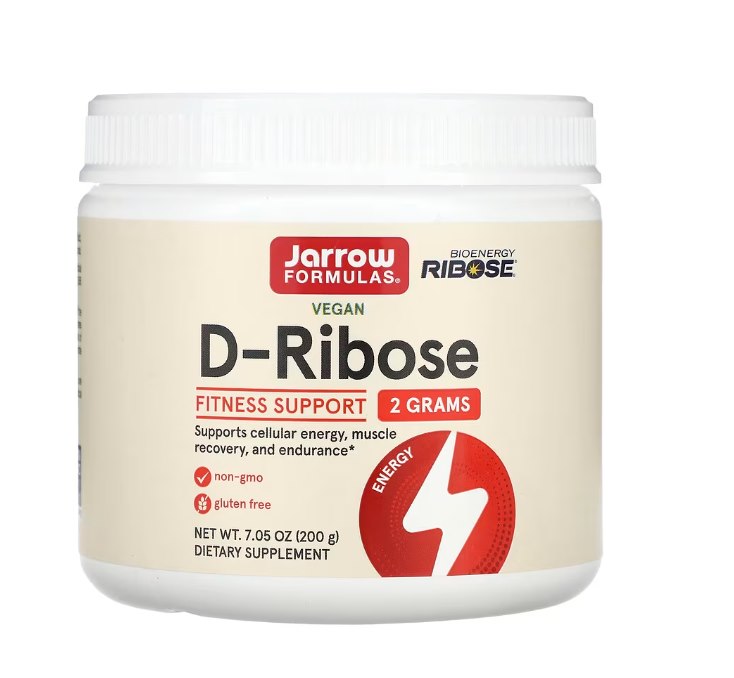 JARROW FORMULAS D-Ribose – riboosi pulber 200 g