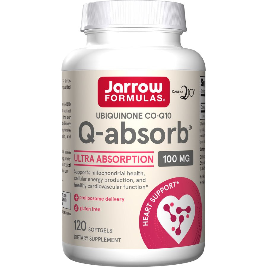 JARROW FORMULAS Ubikinool Co-Q10 Q-absorb 100 mg - Koensüüm Q10 120 kapslit