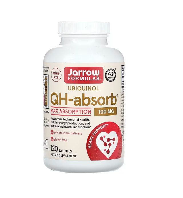 JARROW FORMULAS Ubikinool QH-absorb 100 mg 120 kapslit