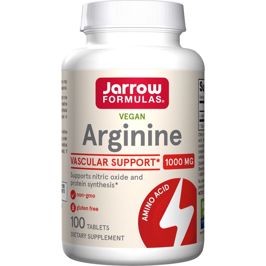JARROW FORMULAS arginiin - L-arginiin 1000 mg 100 tabletti