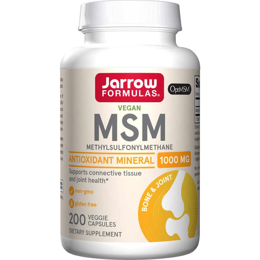 JARROW FORMULAS MSM OptiMSM 1000 mg 200 kapslit