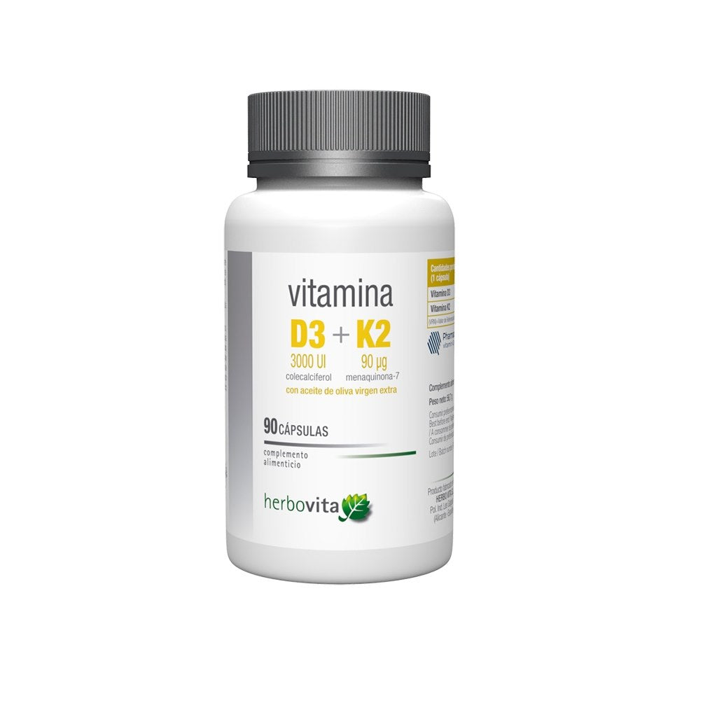 HERBOVITA Vitamiin D3 + K2 90 kapslit