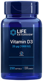 Life Extension Vitamiin D3 1000 IU 250 kapslit