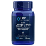 Life Extension Super Omega-3 Plus EPA/DHA su seesamligaanide, oliiviõli ekstrakti, krilliõli ja astaksantiiniga EL 120 kapslit