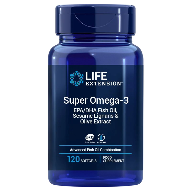 Life Extension Super Omega-3 EPA/DHA seesami lignaanide ja ELi oliiviekstraktiga 120 kapslit