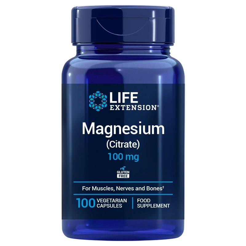 Life Extension Magnesium Citrate - magneesium 100 mg EL 100 kaps.