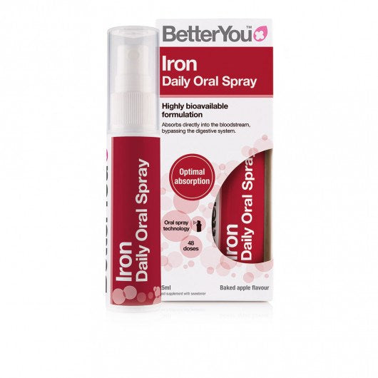BETTERYOU Iron 5 igapäevane suukaudne sprei – raud 5 mg sprei 25 ml