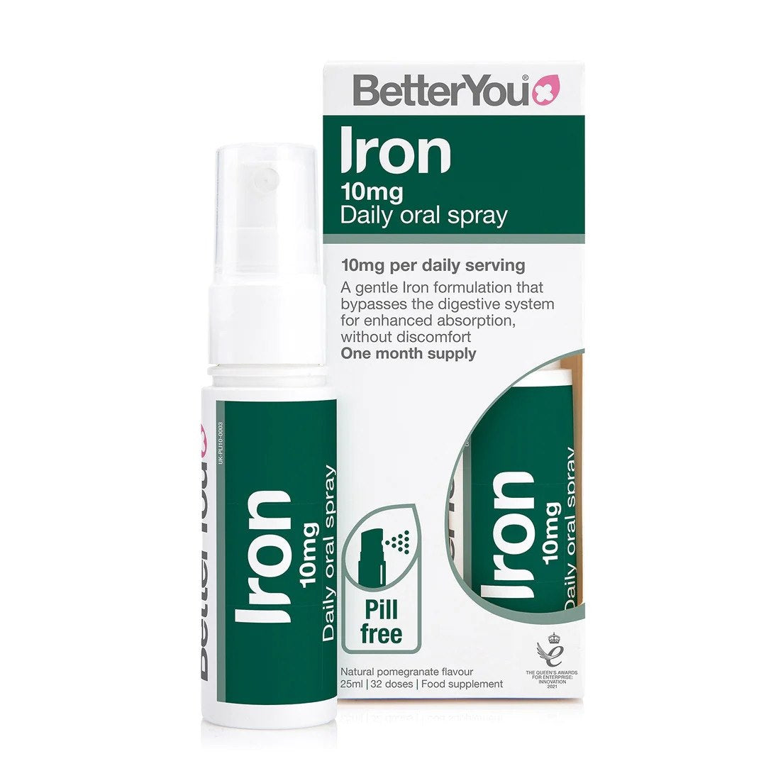 BETTERYOU Iron 10 Daily suukaudne sprei – raud 10 mg sprei 25 ml