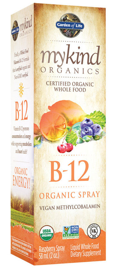 Mykind B-12 Spray, Raspberry - 58 ml. - Garden of Life