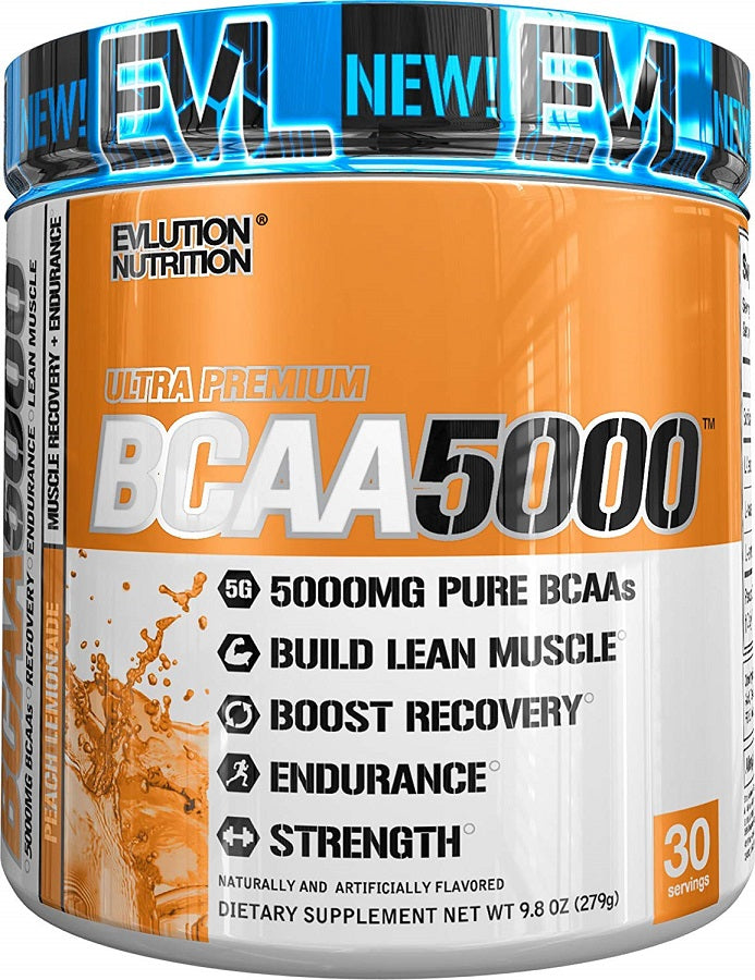 BCAA 5000, Blue Raz - 240 grams - EVLution Nutrition