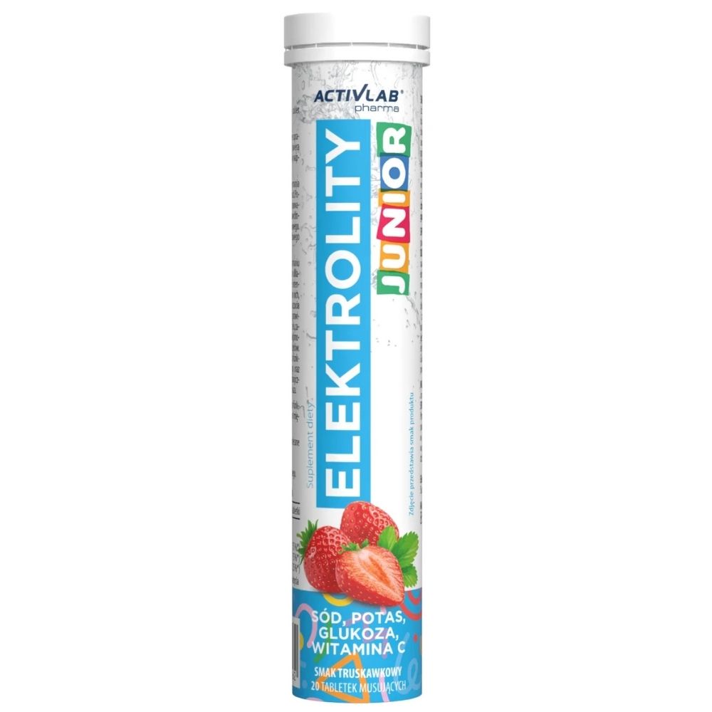 Activlab Pharma Elektrolity Junior, maasika - 20 kihisevat tabletti