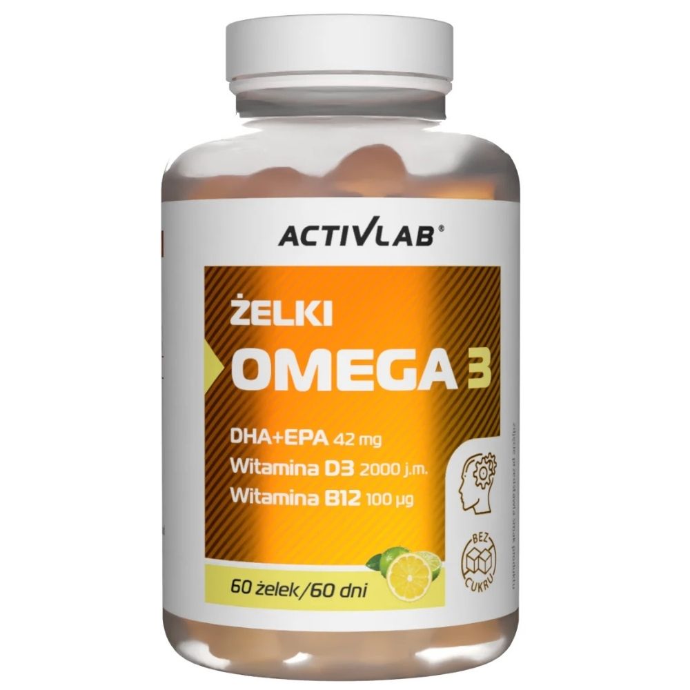 Activlab Omega 3 geelid, laimi-tsitruse maitse – 60 tk.