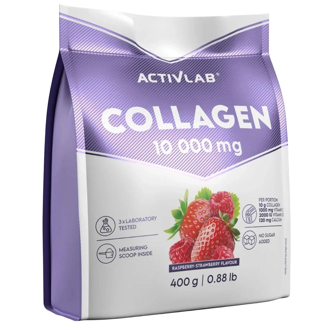 Activlab kollageen 10 000 mg, maasikas ja vaarikas - 400 g