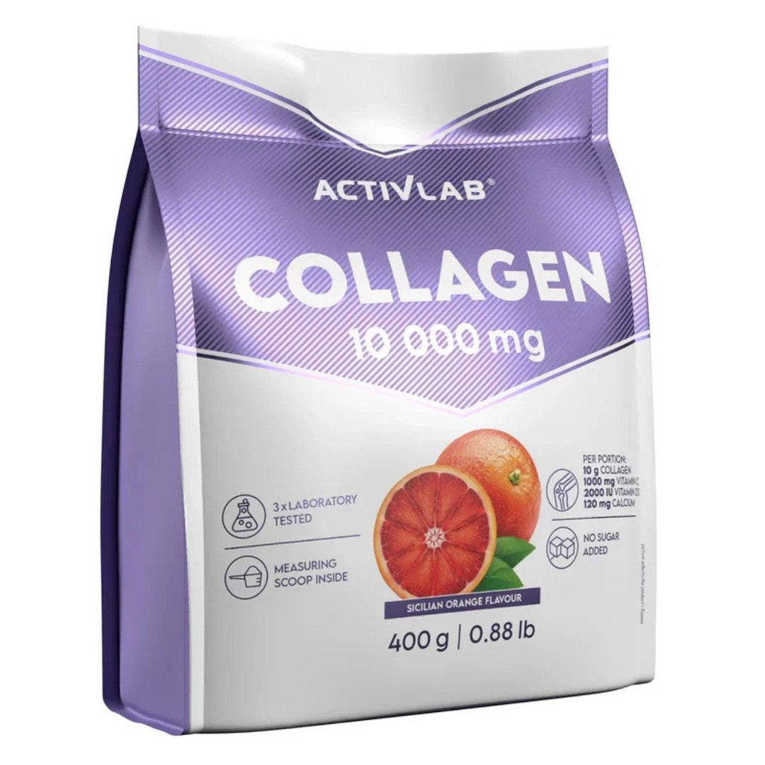 Activlab kollageen 10 000 mg, Sitsiilia apelsin – 400 g