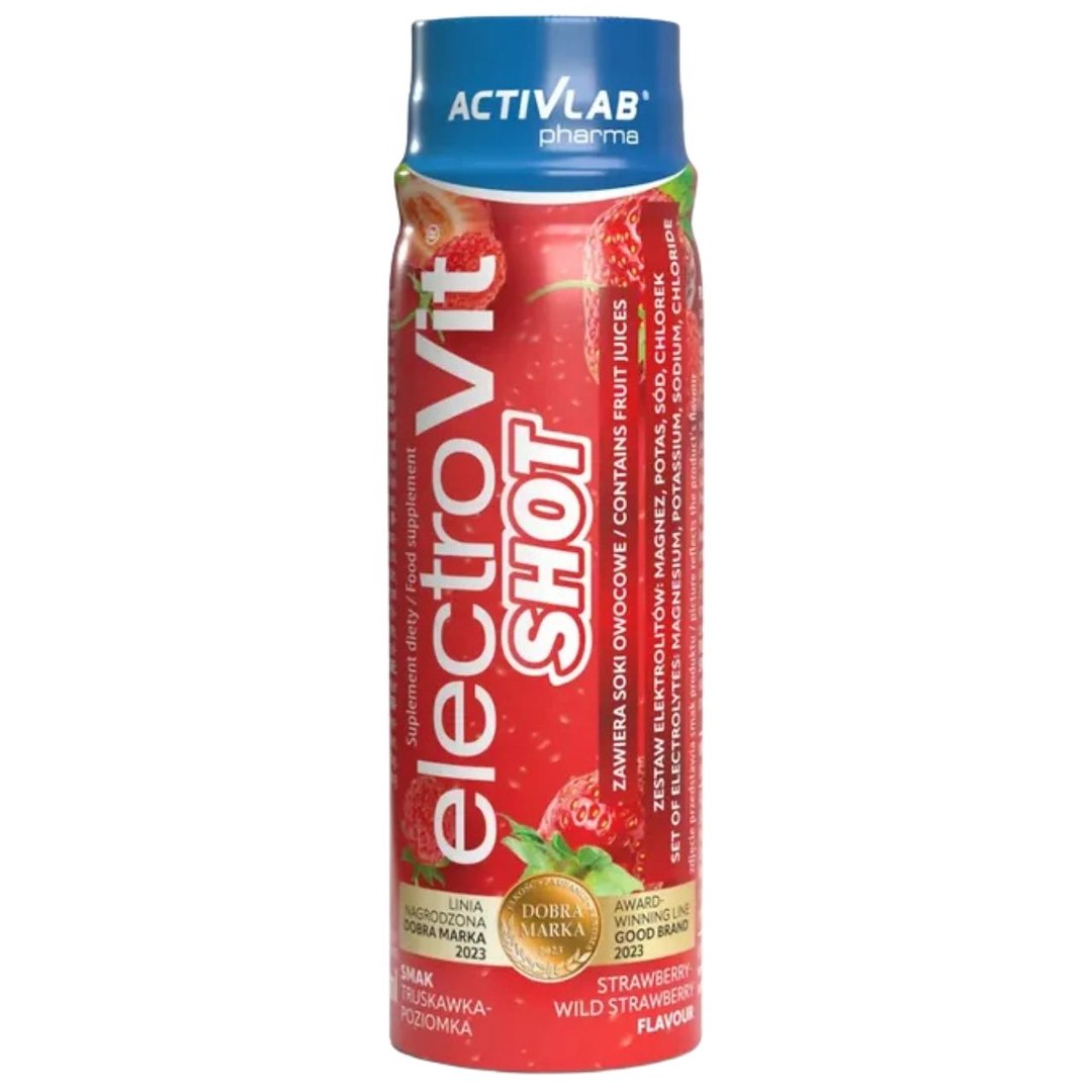 Activlab ElectroVit Shot enne treeningut, maasikas ja virsik - 80 ml